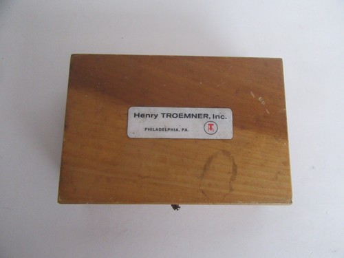 Vintage henry troemner inc - troemner,